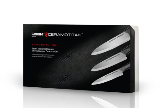 Набор из 3-х кухонных ножей Samura Ceramotitan SCT-003M