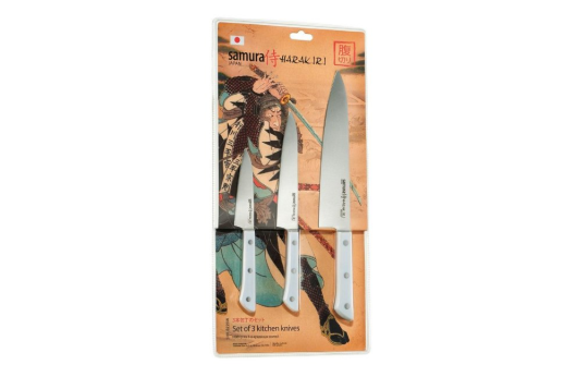 Набор из 3-х кухонных ножей Samura Harakiri SHR-0220W