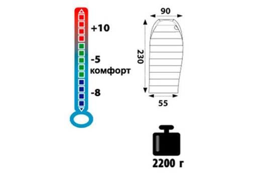 Спальний мішок Tramp Siberia 5000 XL, TRS-009.06, правий