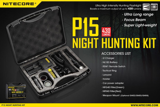 Набір для нічного полювання Nitecore P15, в подарунковому Кейсі