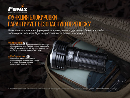 Ліхтар ручний Fenix LR50R (вітринний зразок)