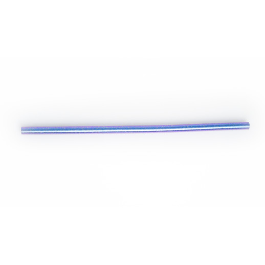 Трубочка прямая из титана TiTo Titanium -  фиолетовая с мешочком