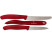 Набор кухонный Victorinox SwissClassic Paring Set 3шт с красной ручкой (6.7111.31)