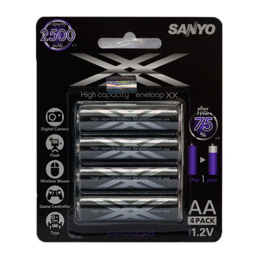 Аккумуляторы Sanyo Eneloop XX (AA 2500mAh)