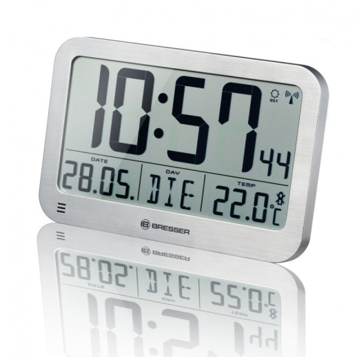 Часы настенные Bresser MyTime MC, серебристые (7001801)