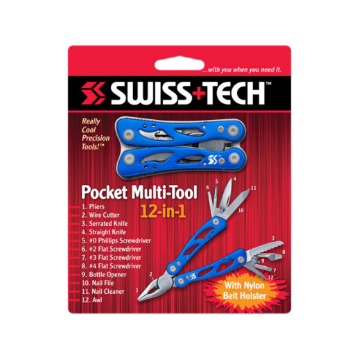 Мультитул Swiss+Tech Pocket Multi-Tool 12 in 1 blue