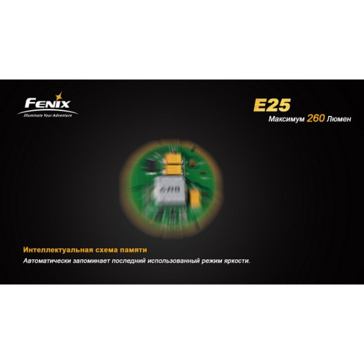 Карманный фонарь Fenix E25 Cree XP-E2 (витринный образец), 187 лм.