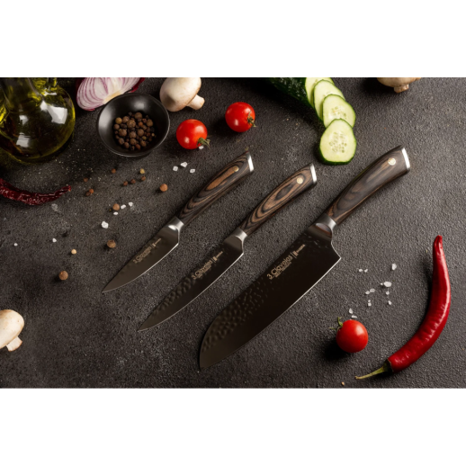 Набор из 3 кухонных ножей, SAKURA 3claveles OH0004, Испания