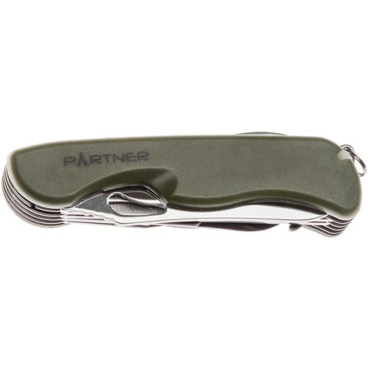 Нож Partner HH052014110OL, olive, 11 инструментов