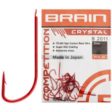 Крючок Brain Crystal B2011 #10 (20 шт/уп) red