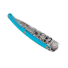 Ніж Deejo Tattoo 37 g, Blue,