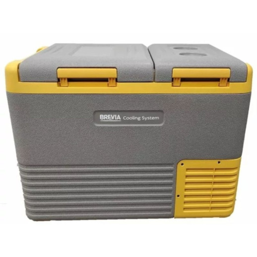 Портативний холодильник Brevia 25л, двокамерний (Компресор LG)