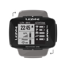 Комп'ютер Lezyne SUPER PRO GPS HR /ProSC LOADED y14 чорний