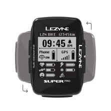 Комп'ютер Lezyne SUPER PRO GPS HR /ProSC LOADED y14 чорний
