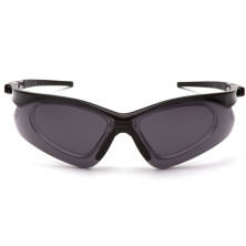 Окуляри Pyramex PMXTREME RX (gray) Anti-Fog чорні з діоптричною вставкою