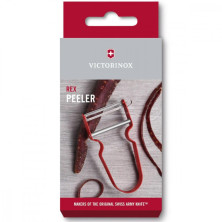 Овочечистка Rex пряме лезо крас. (109x65x13мм)