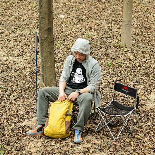 Стілець складаний Naturehike NH16J001-J, 600D Oxford /сталь, хакі
