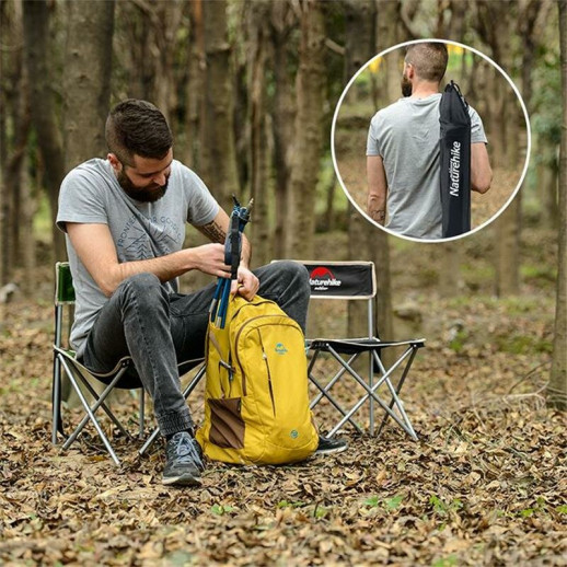 Стілець складаний Naturehike NH16J001-J, 600D Oxford /сталь, хакі