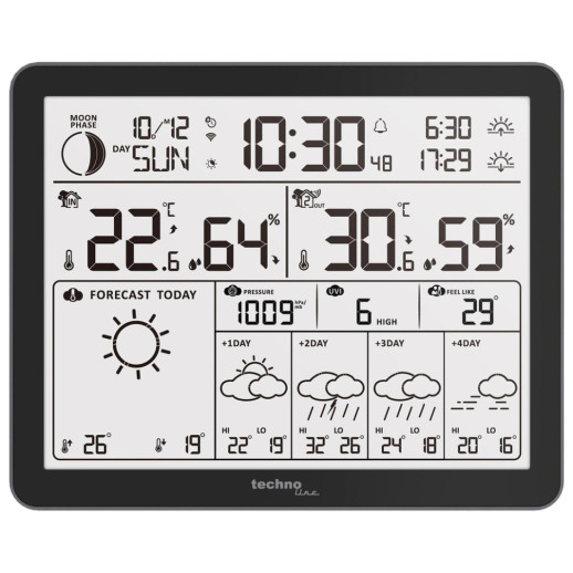 Метеостанція Technoline Tuya Smart/SmartLife WD3000 Black (WD3000)