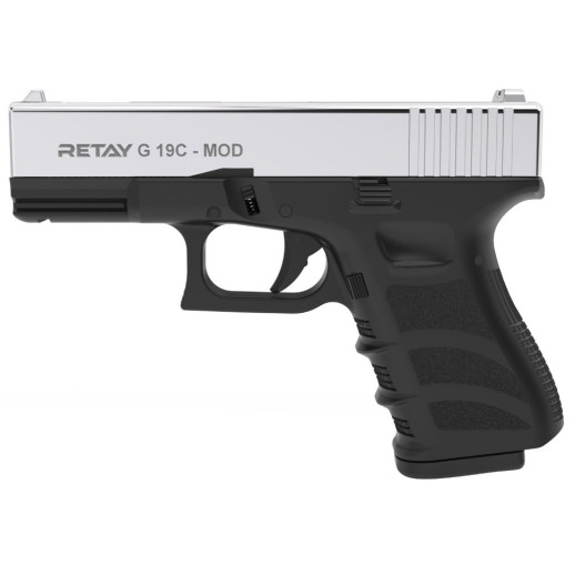 Пістолет стартовий Retay G 19C 9мм nickel (X614209N)