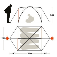 Намет Ferrino Lhotse 4 (8000) Orange