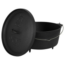 Казан з кришкою Bo-Camp Dutch Oven Cast Iron 31 cm / 7.1 L Black (22122415)