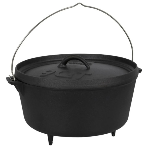 Казан з кришкою Bo-Camp Dutch Oven Cast Iron 31 cm / 7.1 L Black (22122415)