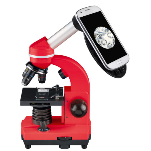 Мікроскоп Bresser Biolux SEL 40x - 1600X Red (смартфон-адаптер)