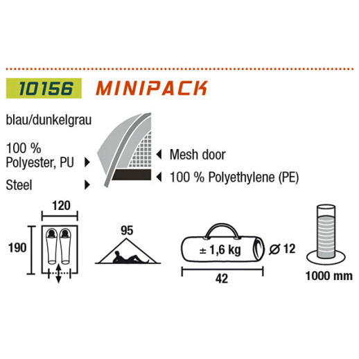 Намет High Peak Minipack 2