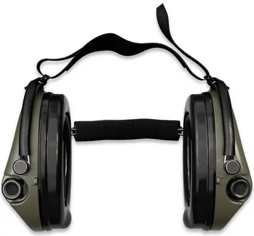 Активні навушники Sordin Supreme Pro X з заднім тримачем. Колір: зелений