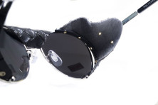 Окуляри Global Vision Aviator-5 (silver mirror) дзеркальні чорні