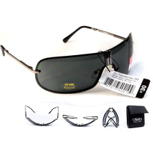 Окуляри Global Vision Transformer (smoke) чорні в металевій оправі