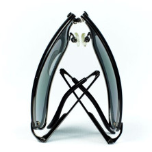 Окуляри Global Vision Transformer (smoke) чорні в металевій оправі