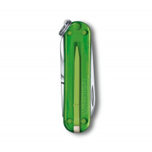 Нож-брелок Victorinox Classic SD Transparent Colors Green Tea (0.6223.T41G) 7 функций, 58 мм, Gift Box