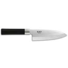 KAN kanetsugu Japanese hocho Деба 165 мм чорна пластикова ручка (4014)