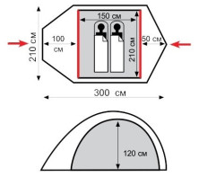 Намет Tramp Stalker 2, TRT-110