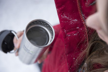 Термокружка Klean Kanteen TKWide Cafe Cap 355 мл-сіра