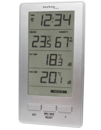 Термогігрометр Technoline WS9069 IT-сріблястий