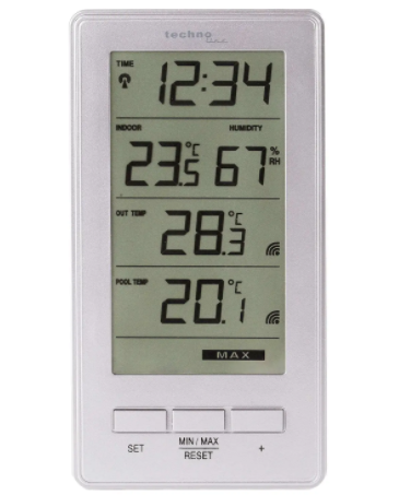 Термогігрометр Technoline WS9069 IT-сріблястий