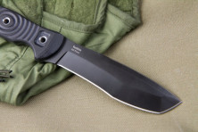 Ніж Kizlyar Supreme Vendetta чорний, сталь AUS8, чорні піхви