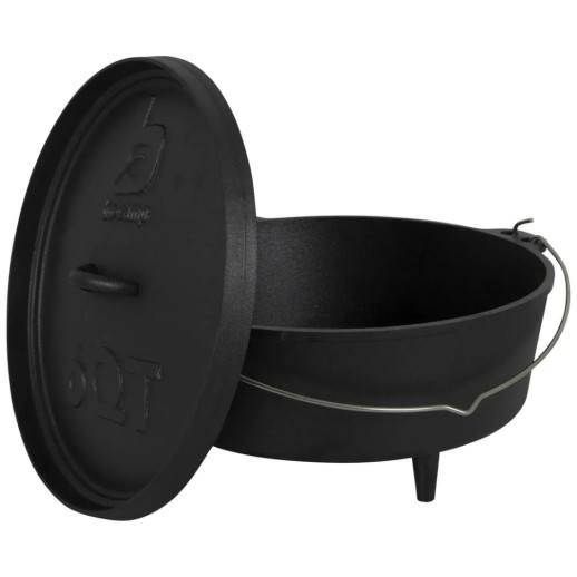 Казан з кришкою Bo-Camp Dutch Oven Cast Iron 31 cm / 5 L Black (2122410)