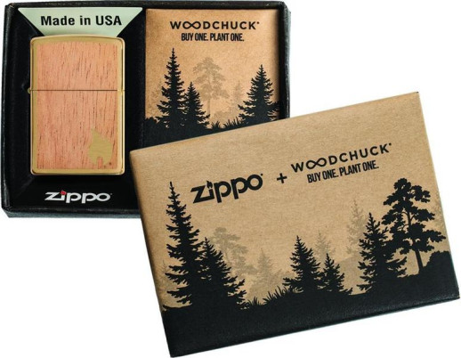Запальничка Zippo 204B Woodchuck Flame 29901