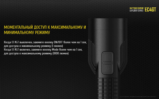 Ліхтар Nitecore EC4GT