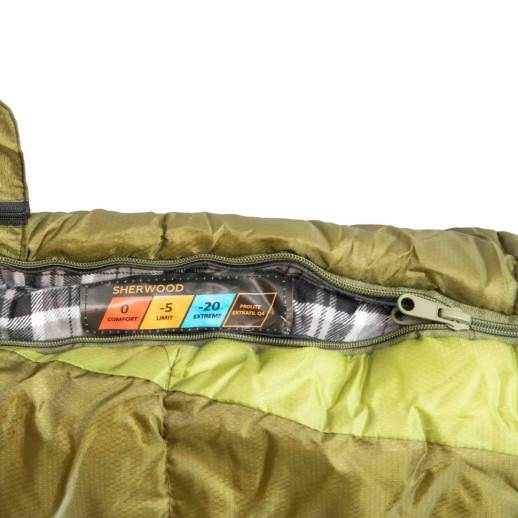 Спальний мішок Tramp Sherwood Regular ковдра правий dark-olive/grey 220/80 UTRS-054R