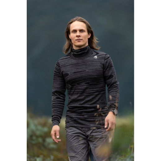 Термокофта чол. Aclima WarmWool 200 Roll Neck M's Black Motion XL