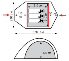 Намет Tramp Stalker 3, TRT-111