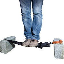 Парасолька Krisenvorsorge&Sicherheit UG рукоять куля чорна SVM-KB