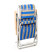 Складне крісло-шезлонг Vitan ясен, d 20мм (текстилен синьо-жовтий)