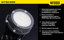 Дифузор фільтр Nitecore NFG60 (60mm) зелений