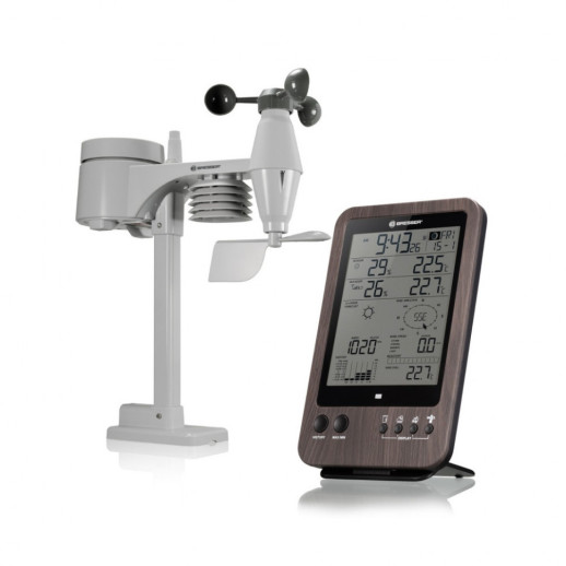 Метеостанція Bresser Weather Center 5-in-1 WTW, коричнева, (7002512)